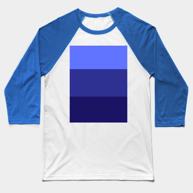 Minimal - Retro Blue Baseball T-Shirt by Minimo Creation